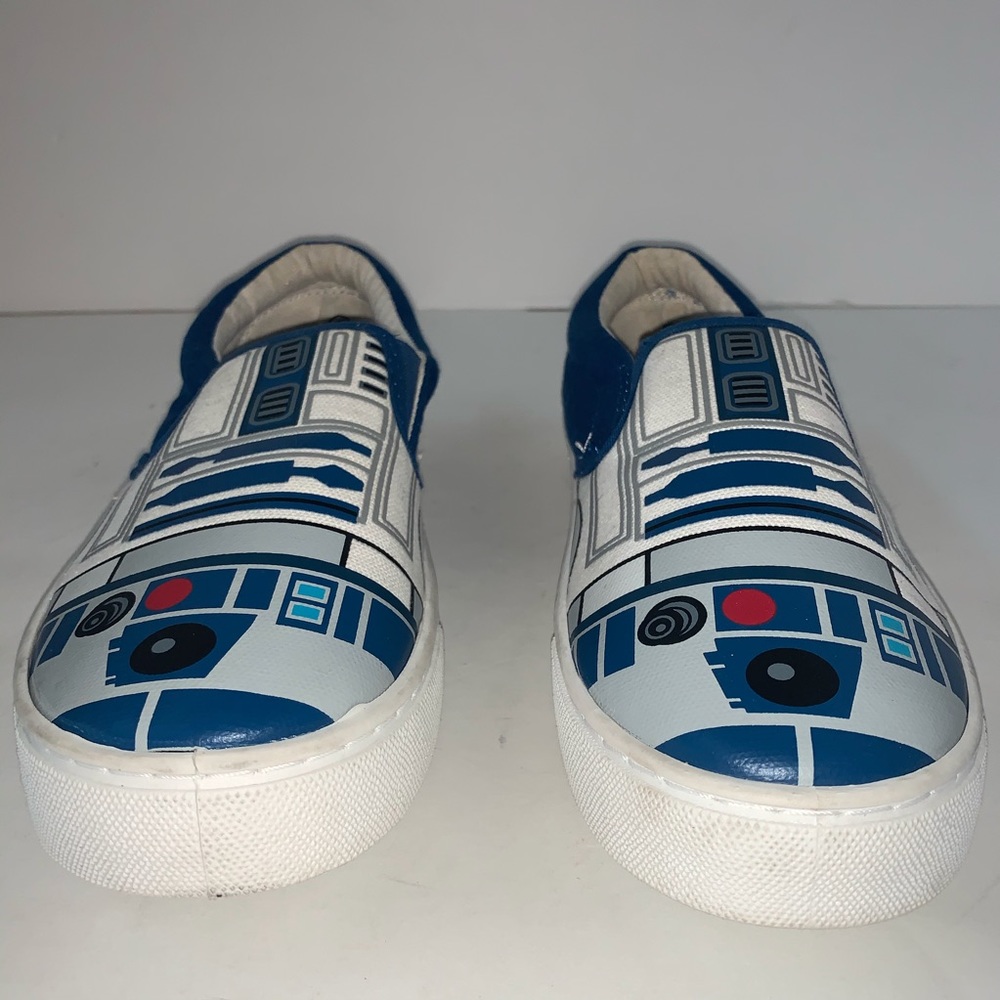 Star Wars R2D2 White Men Slip On Sneaker SOLD OUT - Picture 3 of 13